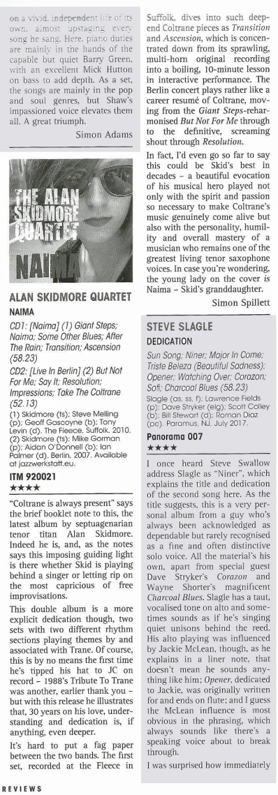 Jazz Journal Naima review